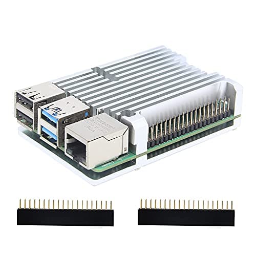 Raspberry Pi 4 Gehäuse, Aluminium-Kühlkörper mit passiver Kühlung für Raspberry Pi 4 Modell B 8GB/4GB/2GB