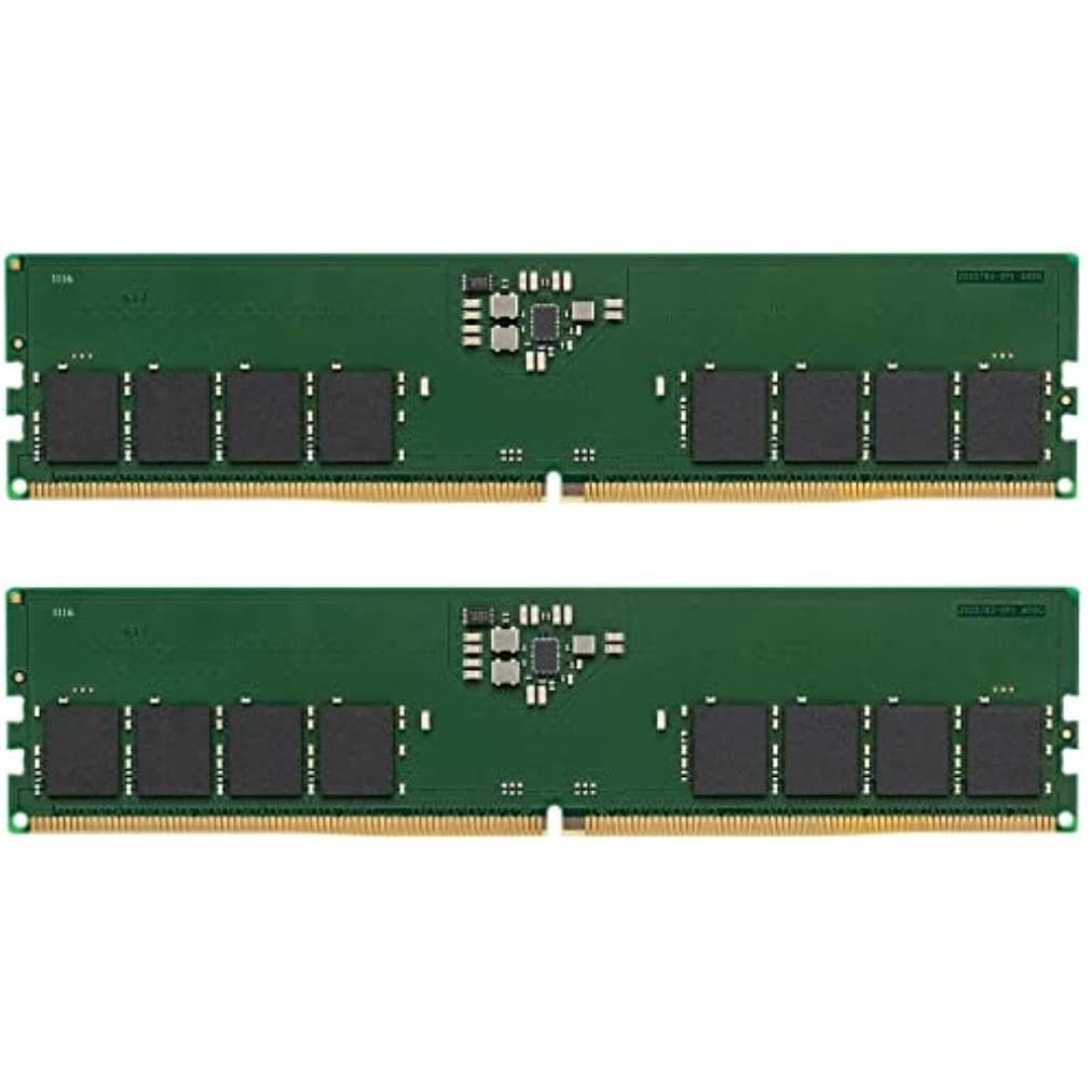 Kingston ValueRAM 16GB (2x8GB) Kit mit 2 4800MT/s DDR5 Non-ECC CL40 DIMM 1Rx16 KVR48U40BS6K2-16 Desktop Memory
