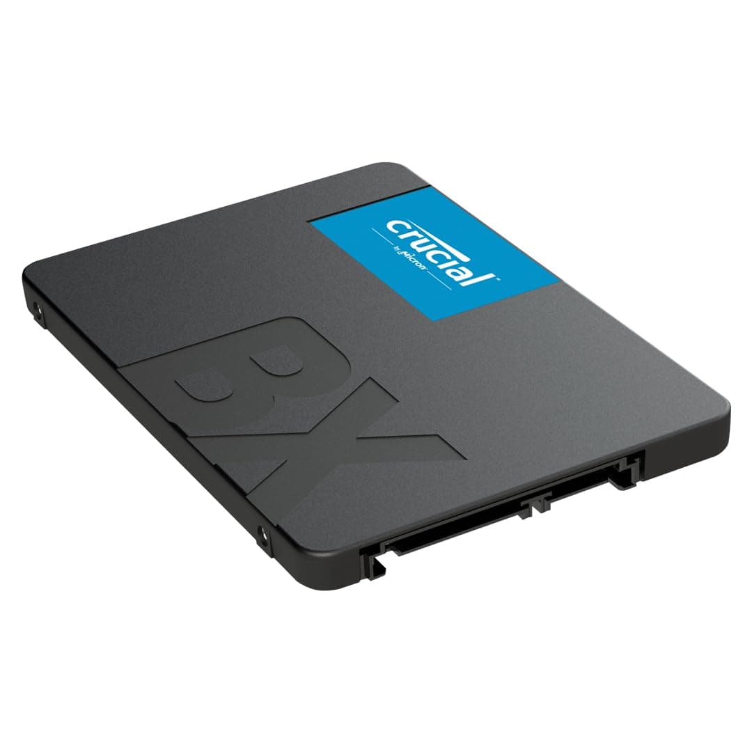 Crucial BX500 SATA SSD 4TB, 2,5" Interne Festplatte, bis zu 540 MB/s, 4TB SSD kompatibel mit Laptop und Desktop (PC), 3D NAND, Dynamische Schreibbeschleunigung - CT4000BX500SSD101