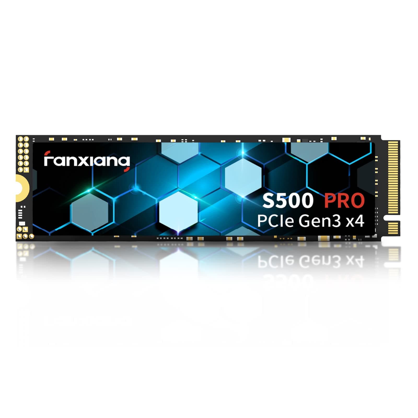 fanxiang M.2 SSD 256GB Interne NVMe SSD Festplatte PCIe 3.0, 3400MB/s Lesen, 1200MB/s Schreiben, SSD M.2 2280 mit SLC Cache, Kompatibel mit Laptop, Notebook und Desktop (S500Pro)