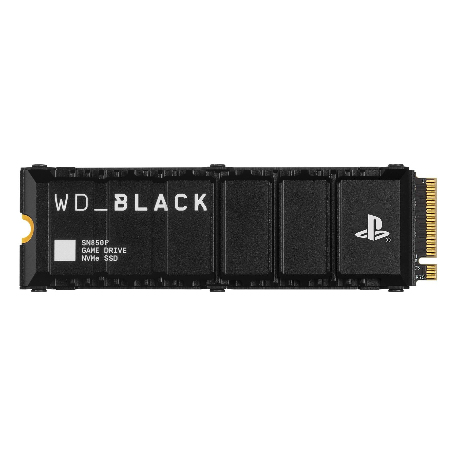 WD_BLACK SN850P 1 TB NVMe SSD Offiziell Lizenziert für PS5 Konsolen (interne Gaming SSD; optimierter Kühlkörper; PCIe Gen4 Technologie, bis zu 7.300 MB/s Lesen, M.2 2280)
