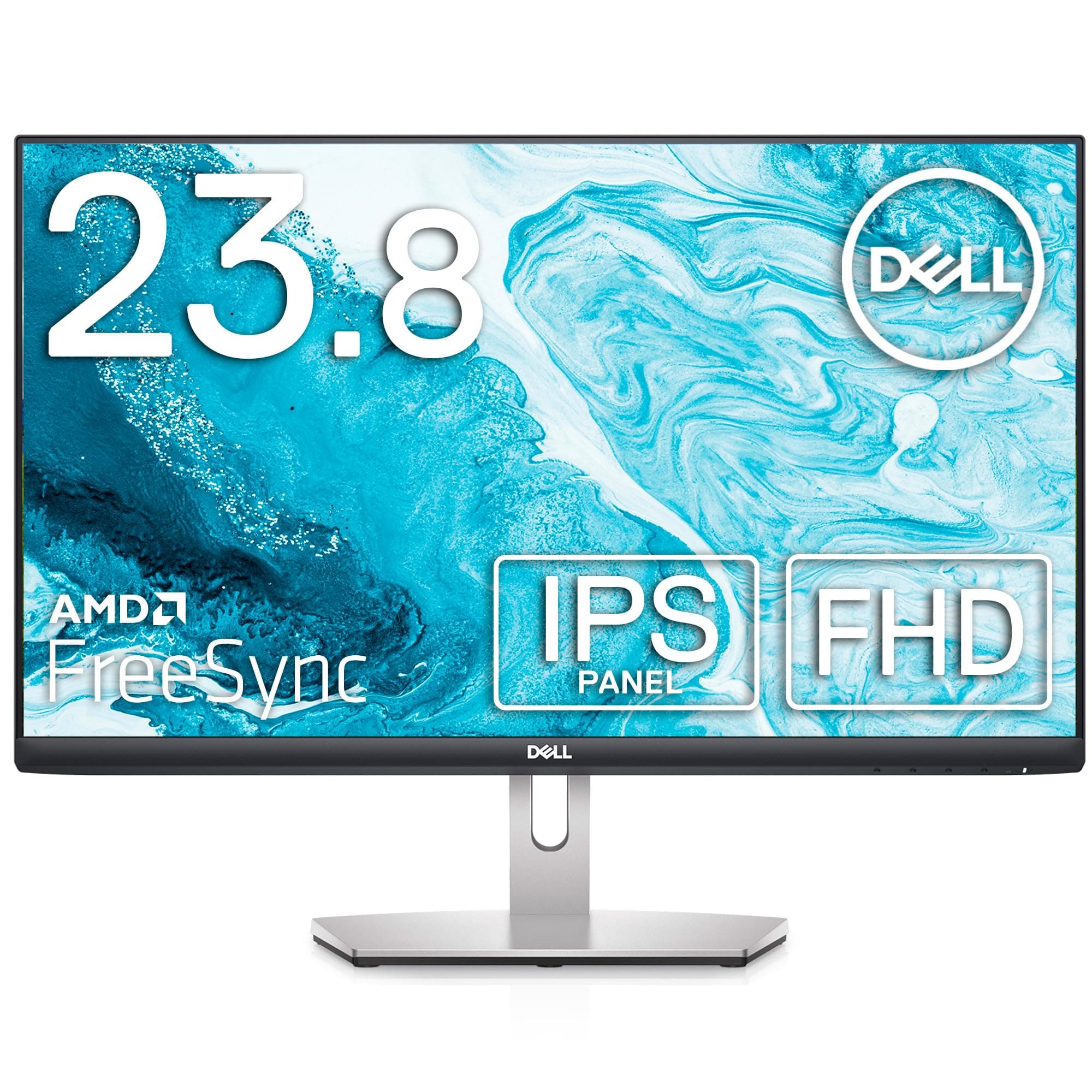 Dell S2421HN, 24 Zoll, Full HD 1920x1080, 75 Hz, IPS entspiegelt, 16:9, AMD FreeSync, 4 ms (extrem), neigbar, VESA, HDMI, 3 Jahre Austauschservice, platinum silber