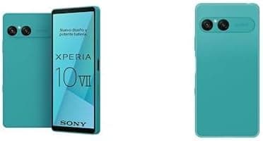 Sony Xperia 10 VII - 6,1" 19,5:9 OLED mit 120 Hz, 5.000 mAh Akku, 16-mm-Ultra-Weitwinkelobjektiv, 3,5mm Audio, Android 15, IP65/68, Türkis + Cover