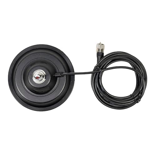 Der Magnetfuß PNI 145/DV 145 mm enthält 4 m Kabel und Stecker PL259