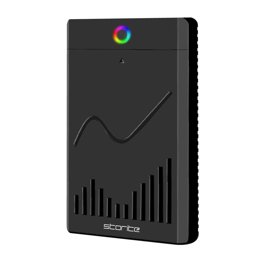 Storite 500 GB Typ-C tragbare Externe Festplatte, 2,5 Zoll HDD-Backup-Speicher mit USB 3.1/USB C, schnelle Datenübertragung, kompatibel mit Laptop, PC, Mac, Windows, Gaming (schwarz)