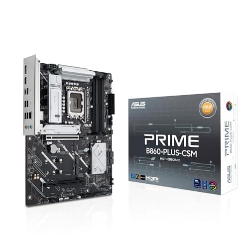ASUS Prime B860-PLUS-CSM Mainboard Sockel Intel LGA 1851 (Intel B860, ATX, DDR5 Speicher, PCIe 5.0 x16 SafeSlot, 3X PCIe 4.0 M.2, HDMI, DisplayPort, USB 20Gbps, USB 5Gbps Typ-C)