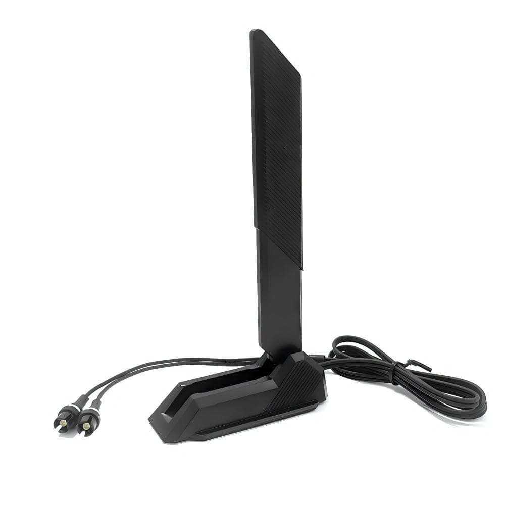 Gintai Antenne WiFi 7 für ASUS ROG Crosshair X870E/STRIX B850 B860 X870 Z790 Z890/ Maximus Z890 Z790 WLAN Amplifiers WiFi 7 Tri-Band 12dBi Bluetooth 5.4, Magnetfuß (schwarz)