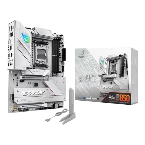 ASUS ROG Strix B850-A Gaming WiFi Mainboard Sockel AMD AM5 (AMD B850, ATX, DDR5 Speicher, PCIe 5.0, WiFi 7, 3X PCIe 4.0 M.2, Aura Sync)