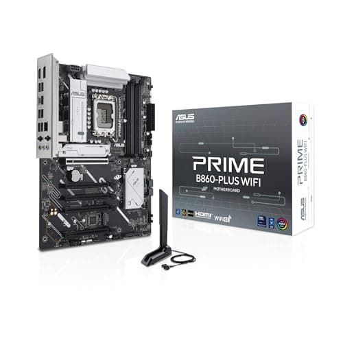ASUS Prime B860-PLUS WiFi Gaming Mainboard Sockel Intel LGA 1851 (Intel B860, ATX, DDR5 Speicher, PCIe 5.0, 1x PCIe 4.0 M.2, WiFi 6E, Aura Sync)