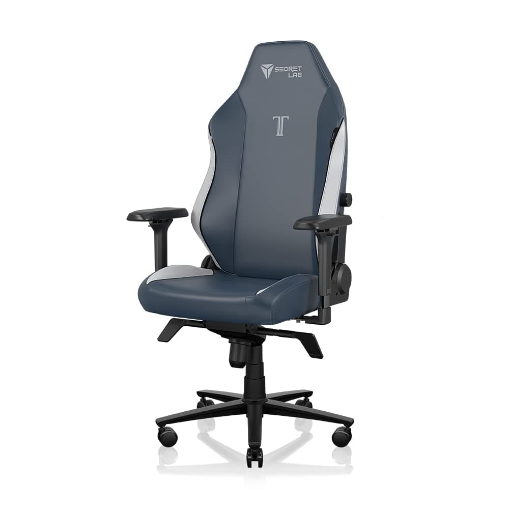 Secretlab Titan Evo Royal Gaming-Stuhl - Verstellbarer, ergonomischer und komfortabler Computerstuhl mit 4D-Armlehnen, magnetischem Kopfkissen und 4-Wege-Lordosenstütze - Blau - Kunstleder
