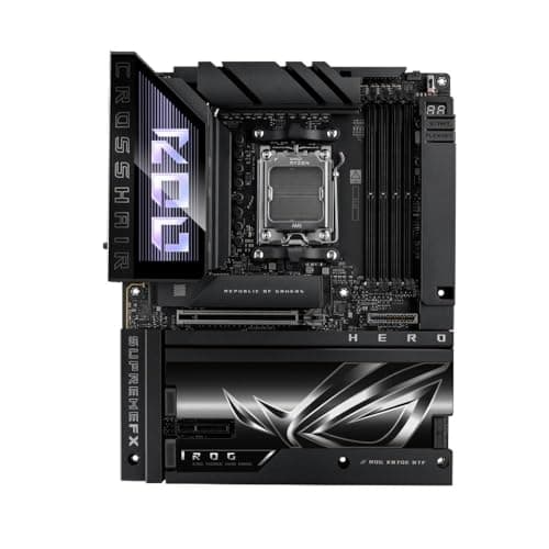 ASUS ROG Crosshair X870E Hero BTF Mainboard Sockel AM5 (AMD, X870E, ATX, Advanced AI PC-Ready, 18+2+2 Power Stages, Dynamic OC Switcher, Core Flex, DDR5, Wi-Fi 7, 5X M.2, PCIe 5.0)