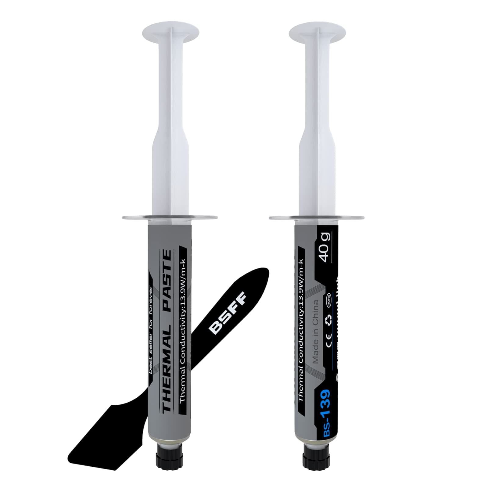 BSFF Wärmeleitpaste, 80g CPU Paste Wärmeleitpaste Kühlkörper für IC/Prozessor/CPU/Alles Kühler, Carbon Based High Performance