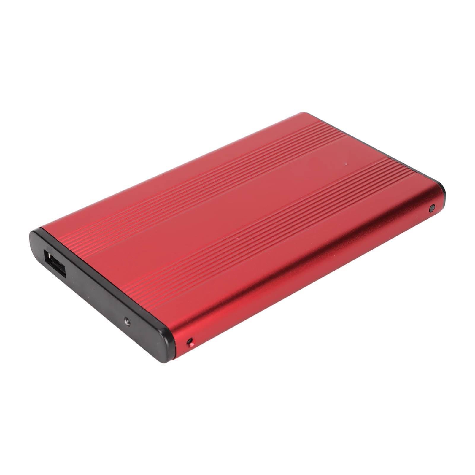 Externe Festplatte, Externe SSD -HDD -Gehäuse 2,5 Zoll 5 Gbit / S 2 TB Kapazität Anti -statischer Festplatte mit USB3.0 -Schnittstelle Tragbare Festplatte für (Black) (Silver) (Blue) (Rot)