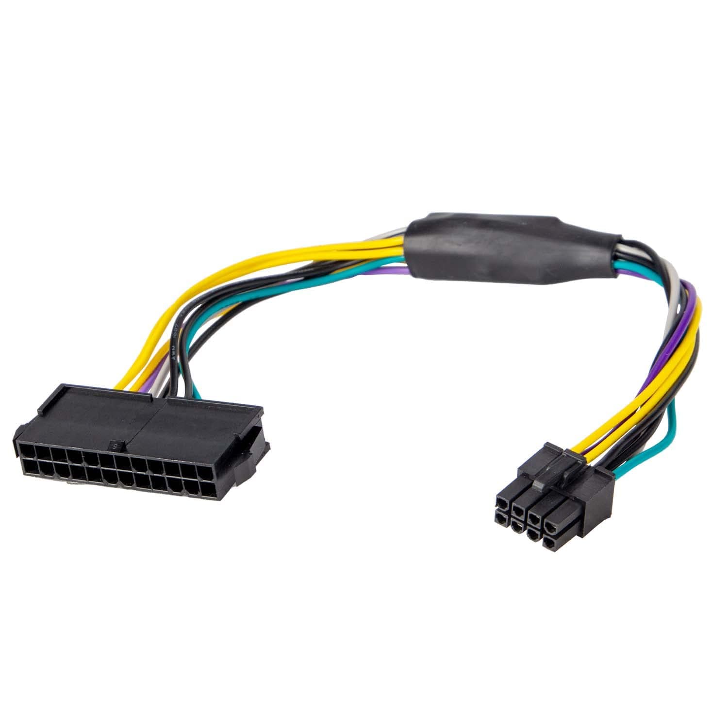 24 Pin auf 8 Pin ATX PSU Stromadapterkabel Kompatibel mit Dell Optiplex 3020 7020 9020 Precision T1700 12inch(30cm)