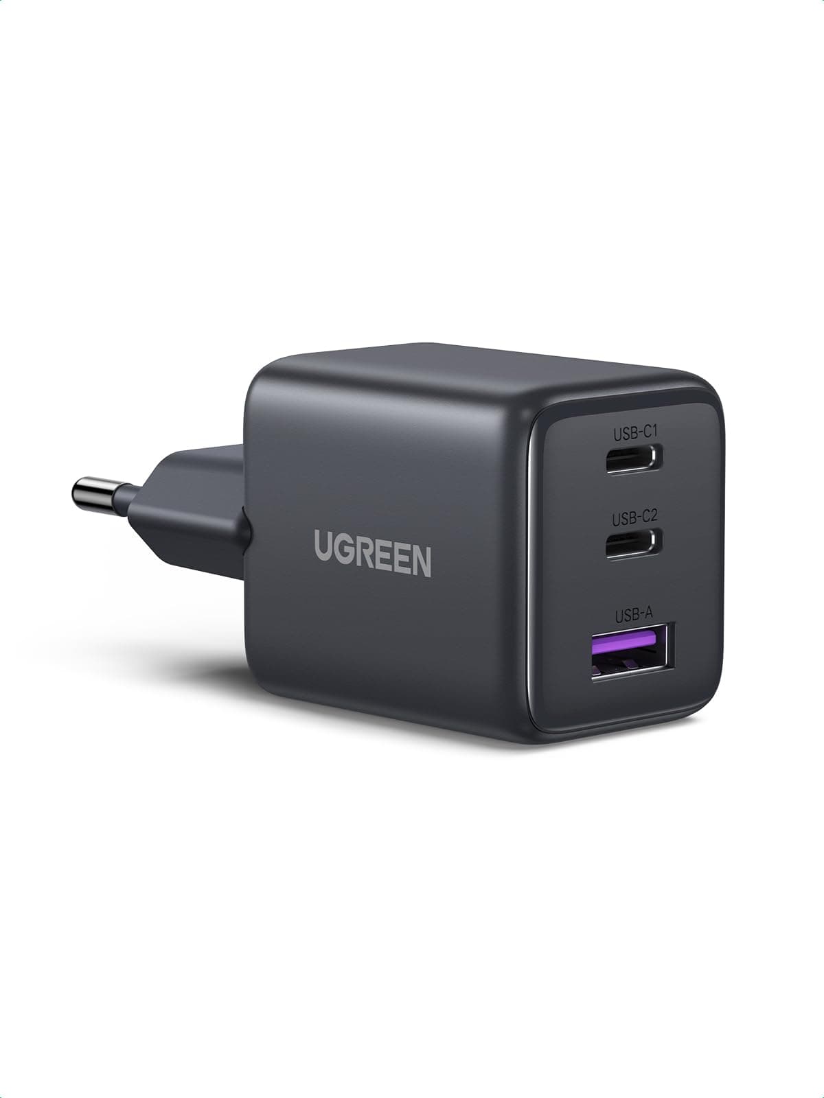 UGREEN USB C Ladegerät 30W 3-Port GaN II Netzteil PD Schnellladegerät Kompatibel mit iPhone (17, 17 Pro Max, Air, 16, 15, 14, 13, 12), iPad, Galaxy S25, S24, S23, Pixel 9 (Schwarz)