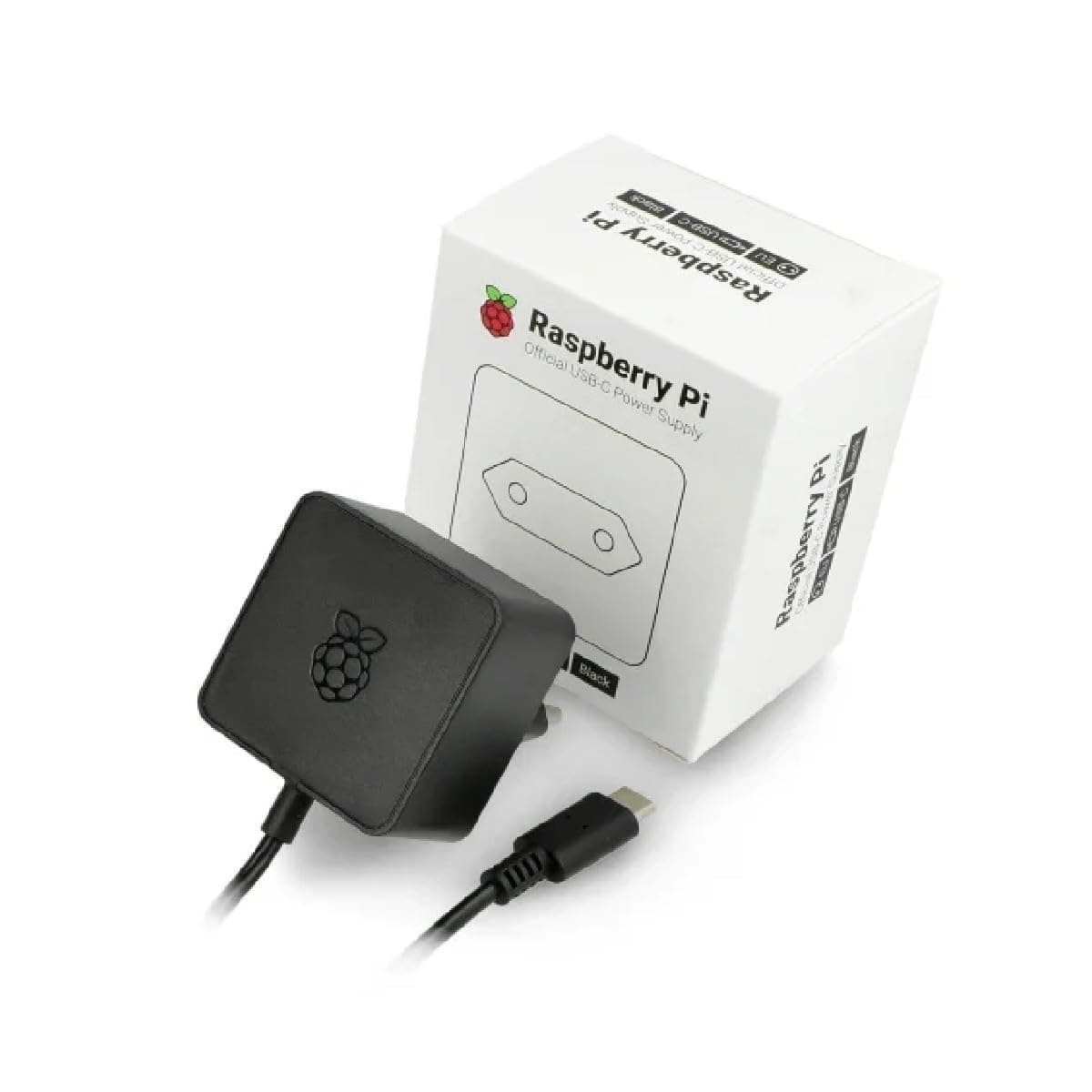 Raspberry Pi Raspberry Fuente de Alimentación USB-C para 4 5V 3A 15W Negra