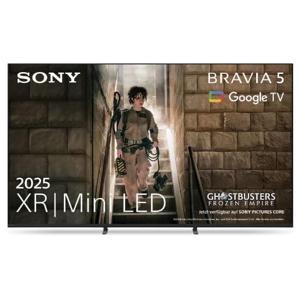 Sony BRAVIA 5 XR Mini-LED 55 Zoll Fernseher (K55XR52), AI XR-Prozessor, akustisches Multi-Audio, Dolby Vision/Atmos, IMAX Enhanced, Google TV (2025), Google Cast, Apple AirPlay 2, Game Menu, Smart TV