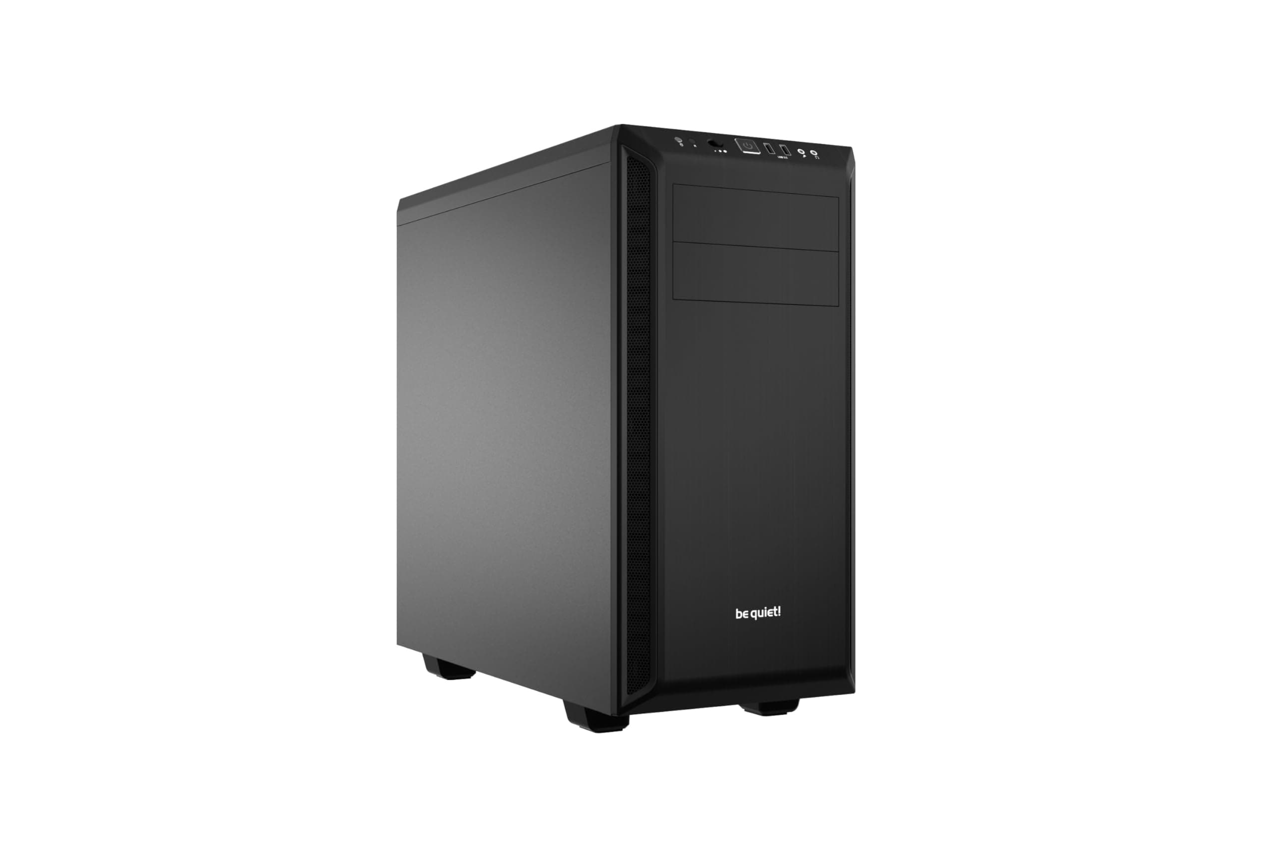 be quiet! Pure Base 600 Black PC-Gehäuse, 2X Pure Wings 2 Lüfter, Radiatoren bis 360mm, 3-stufige Lüftersteuerung