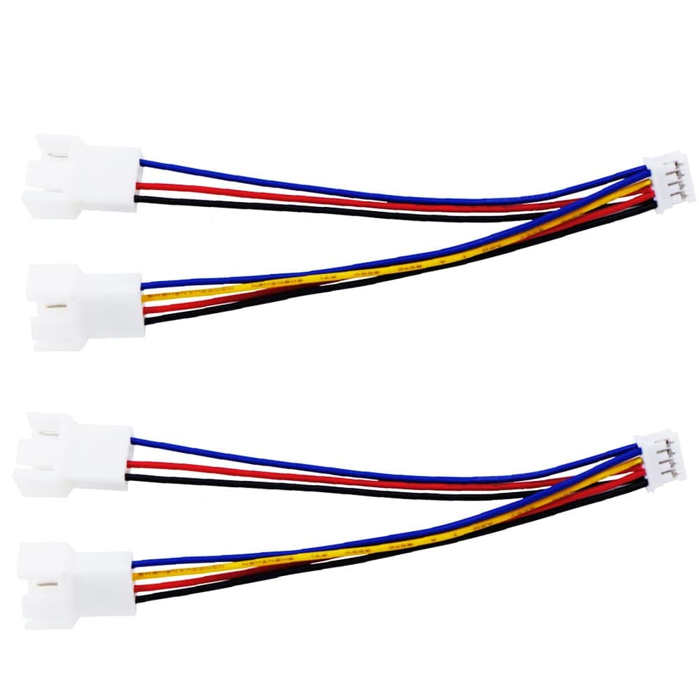 Gebildet PWM GPU Lüfter Adapter, Mini 4Pin auf Dual Standard 3Pin/4Pin Verlängerung Konverterkabel, Grafikkarte Lüfter Splitter Kabel