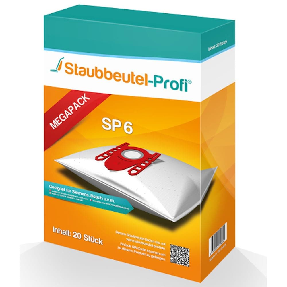 20 Staubsaugerbeutel geeignet für Siemens Q5.0 extreme Silence Power Bodenstaubsauger VSQ5X500, VSQ5X1230, VSQ5 X 12 M1,VSZ3XTRM11 von Staubbeutel-Profi® kompatibel mit Swirl S62 / S67