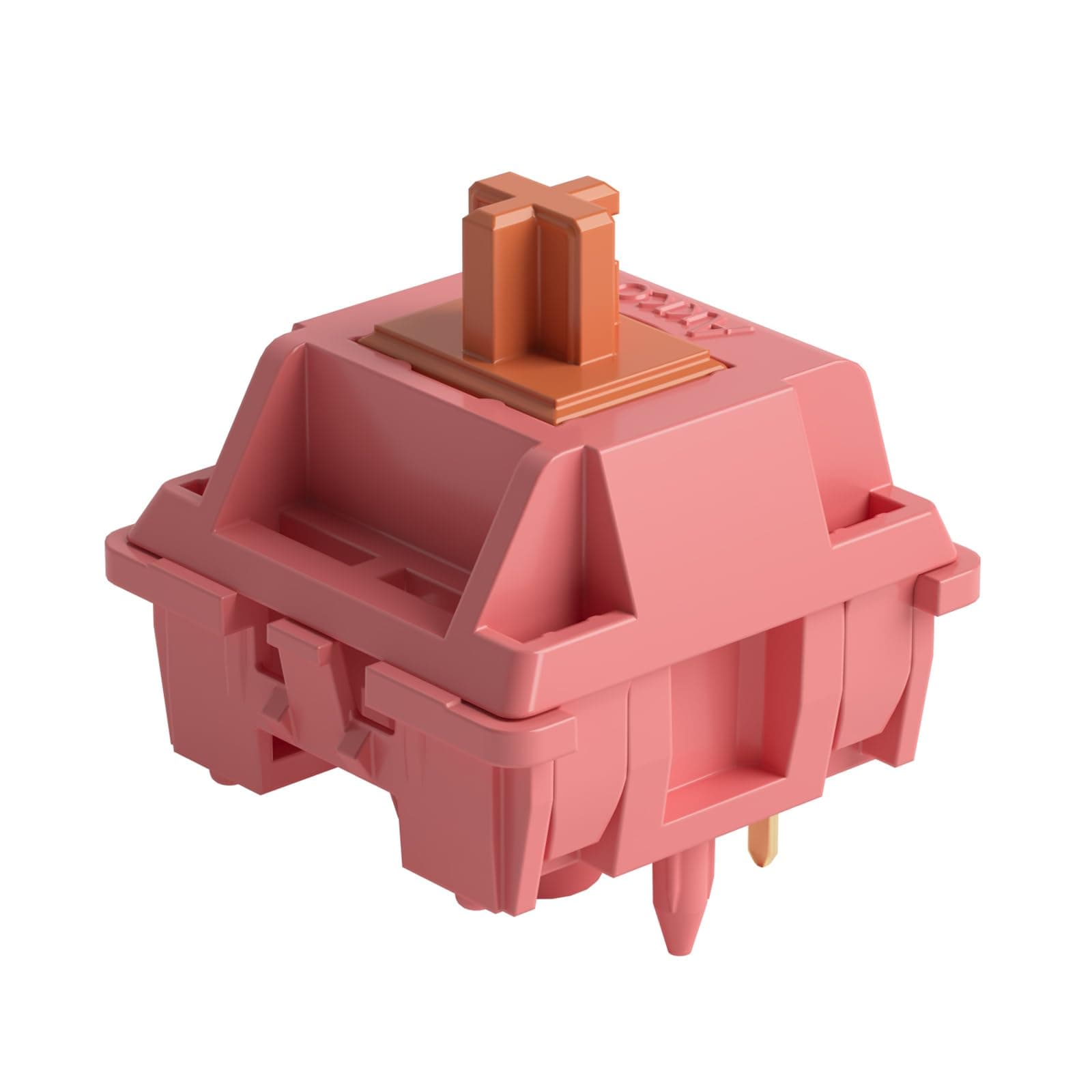 Akko Schalter für mechanische Tastatur, lineare Schalter, 5 Pin 40gf, RGB LED Slot, MX Tastenschalter für DIY Kit/Gamer Barebones Tastatur (45 Stück, Rosenholz)