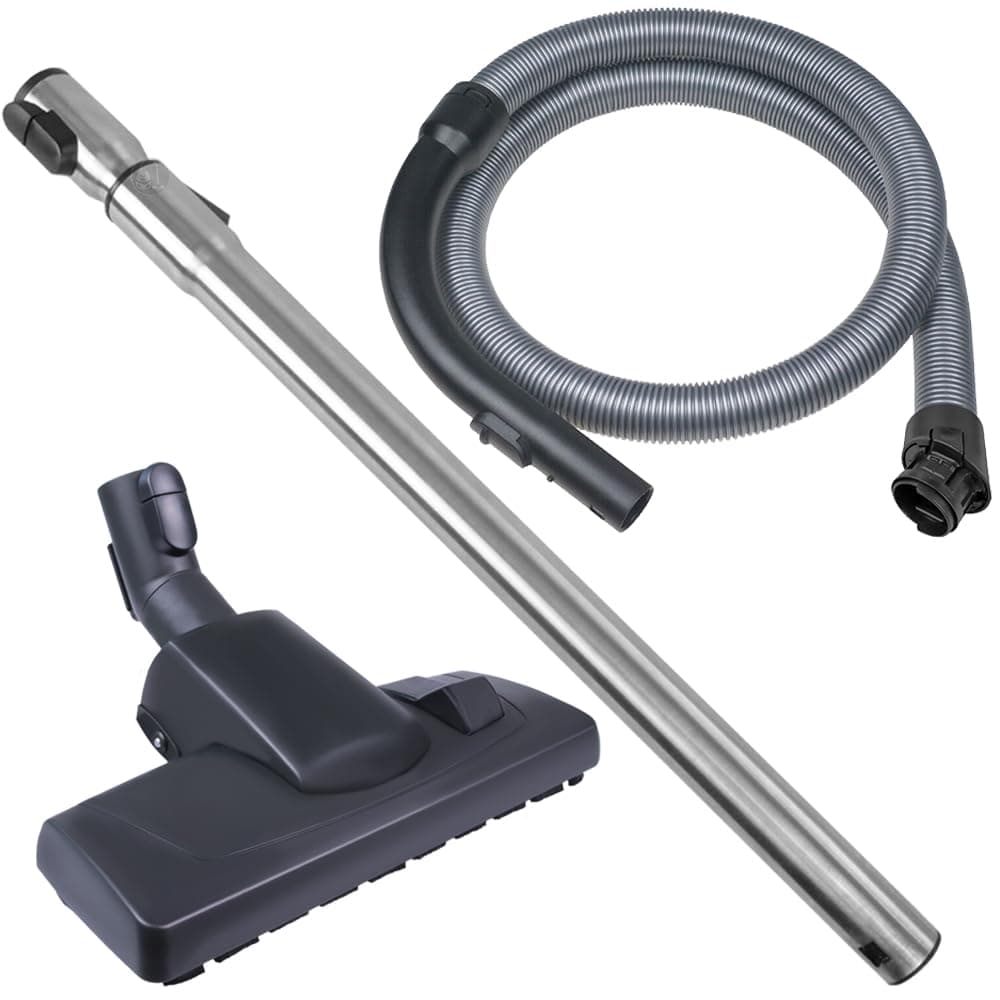 PRIMEBAG - SPARSET: Schlauch, Griff, Rohr und Bodendüse - Passend für Miele S 8340 Ecoline S 8310, Cat & Dog S8, Parkett & Co S8, Brilliant Light S8 - Bestleistung beim Saugen