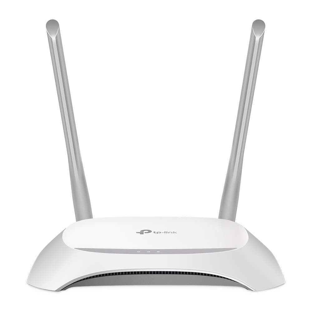 TP-Link TL-WR840N N300 WLAN Router (300Mbit/s (2,4GHz), 4 x 10/100Mbit/s LAN Ports, IPv6, 2 externe Antennen, WPS, Accesspoint Modus), weiß/ schwarz
