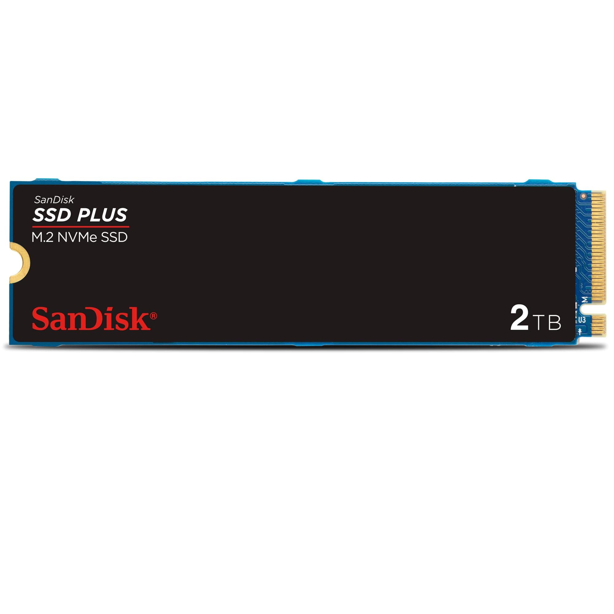 SanDisk SSD PLUS M.2 NVMe SSD 2 TB (M.2 2280, PCIe Gen 3.0, einfache Installation, Western Digital Dashboard, 3 Jahre Garantie)