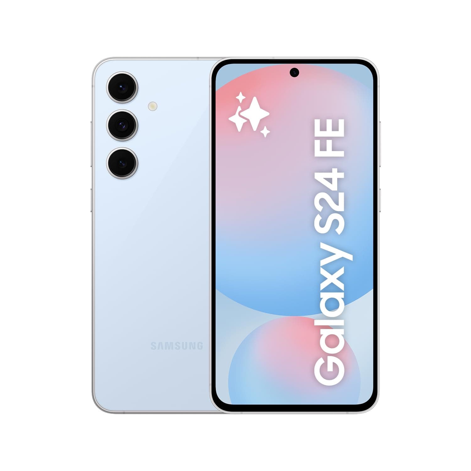 Samsung Galaxy S24 FE AI Smartphone ohne Vertrag, AI Handy mit Android, 8 GB RAM, 128 GB Speicher, 50-MP-Kamera, Lange Akkulaufzeit, Blue, 36 Monate Herstellergarantie [Exklusiv bei Amazon]