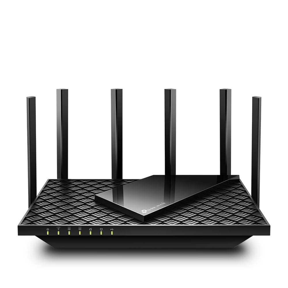 TP-Link Archer AXE75 Wi-Fi 6E WLAN Router, 5400 Mbit/s Tri-Band WLAN, 4 × Gigabit LAN-Ports, 1 × USB 3.0 Port, WPA3, HomeCare,kompatibel mit Alexa, Tether APP