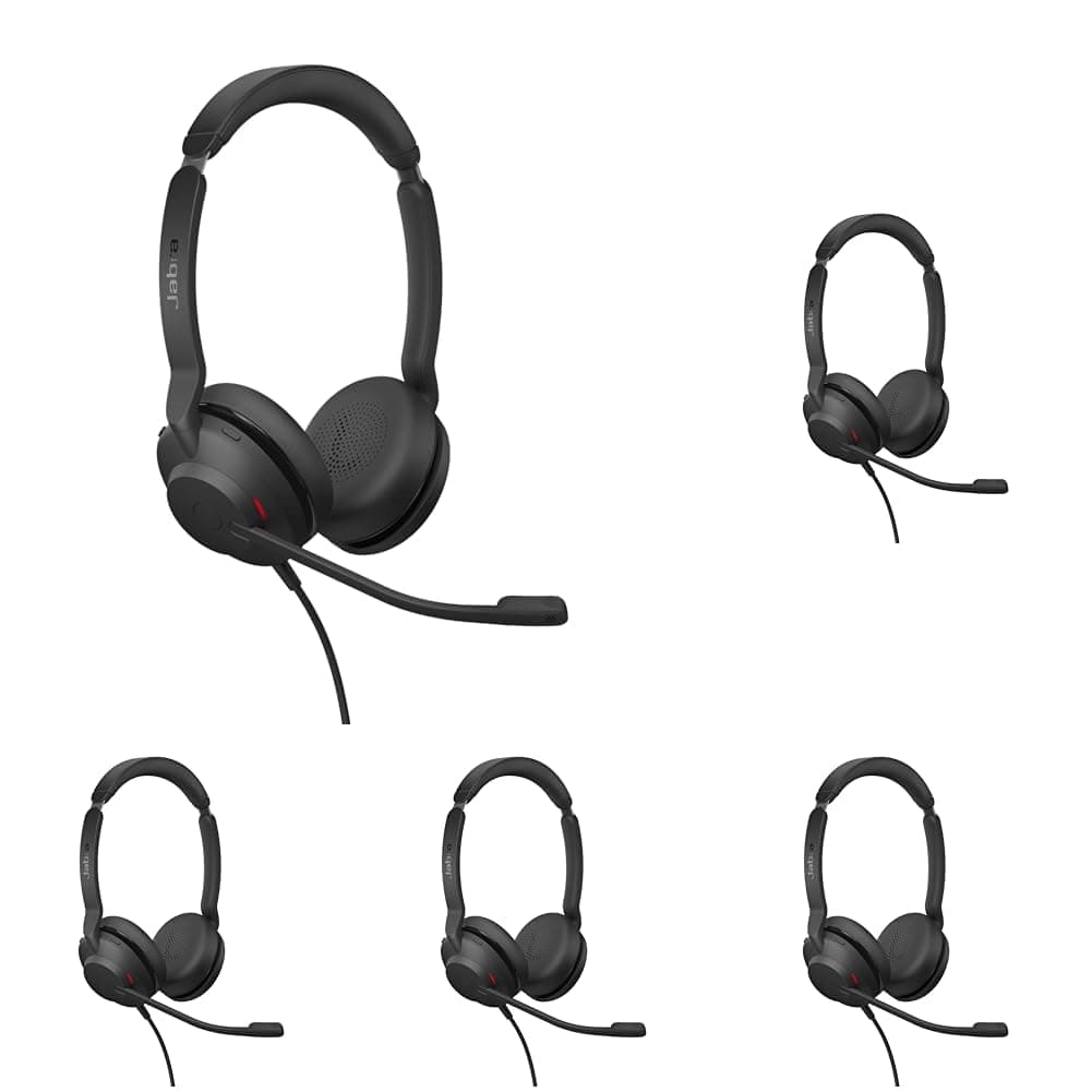 Jabra Evolve2 30 SE - Kabelgebundenes Stereo-Headset mit Geräuschunterdrückung und 2-Mikrofon-Technologie - inkl. USB-C-Kabel - Mit allen führenden Unified Communications-Plattformen nutzbar - Schwarz