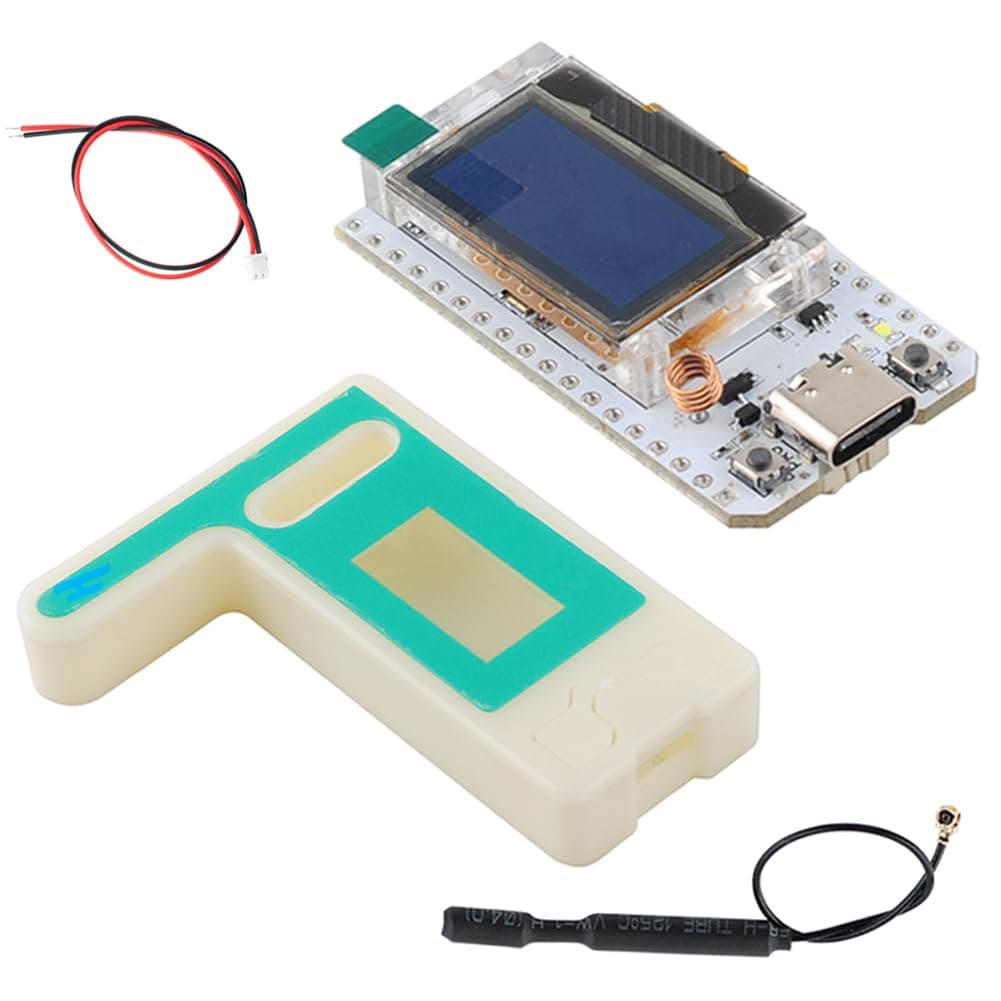 DIYmalls 868MHz LoRa V3 LoRa32 ESP32 OLED Board + 868 MHz LoRa Antenne + LoRa Case Ensosure Cover für Meshtastic, Nicht kompatibel mit Heltec LoRa 32 V2