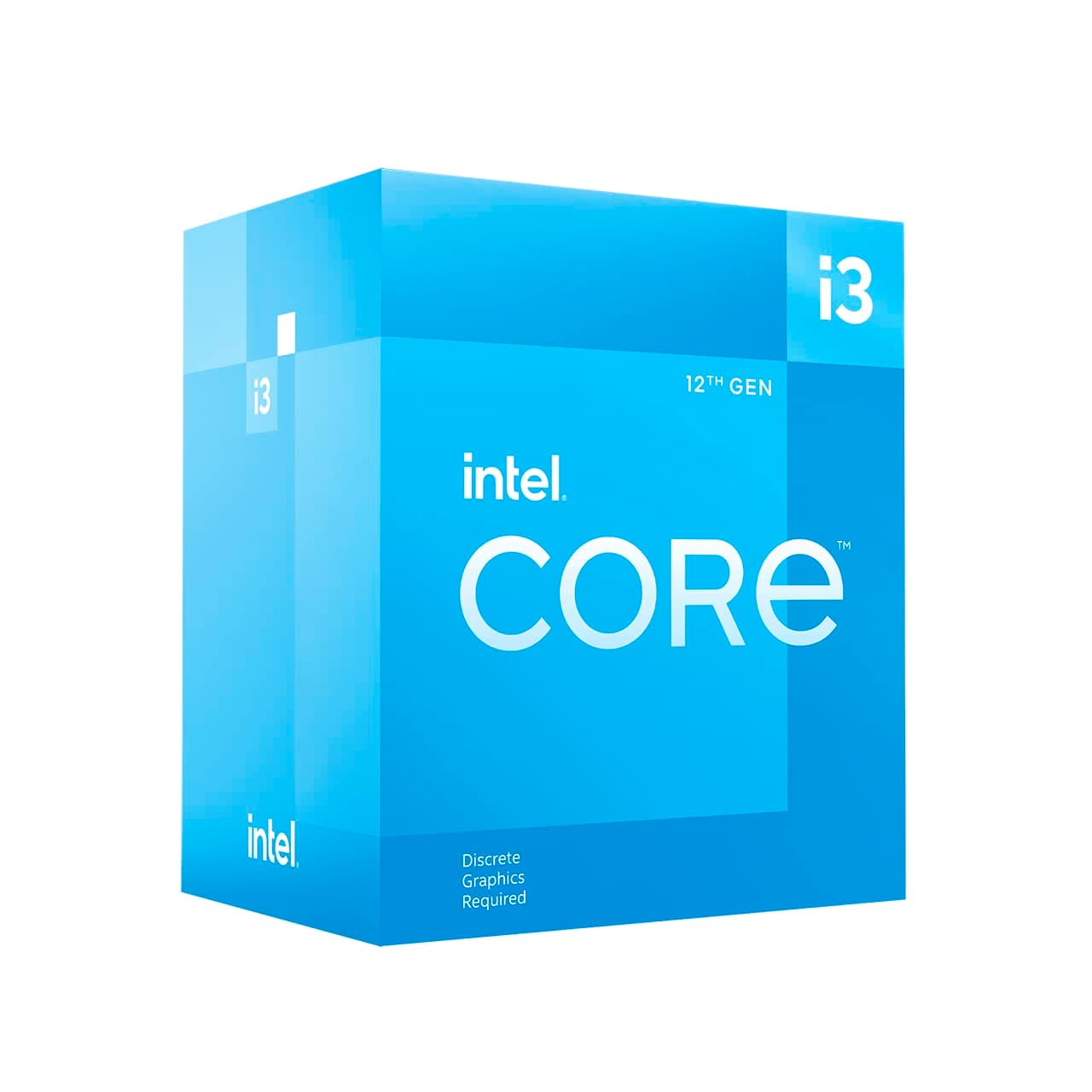 Intel Core i3 12100F (12. Gen.) 3.3 GHz 4 Kerne 8 Threads 12 MB Cache-Speicher LGA1700 Socket Box