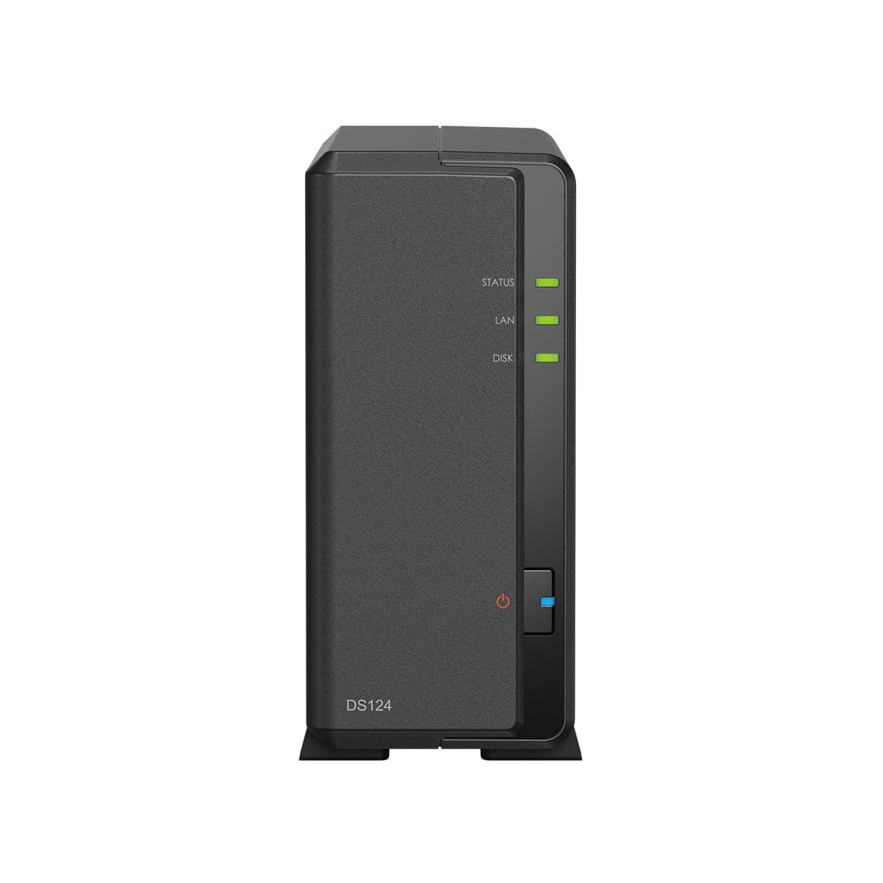 Synology DS124 1-Bay Diskstation NAS (Realtek RTD1619B 4-Core 1.7 GHz 1GB DDR4 RAM 1xRJ-45 1GbE LAN-Port) 8 TB Bundle mit 1 x 8 TB WD Red Plus HDD (WD80EFZZ - 68BTXN0)