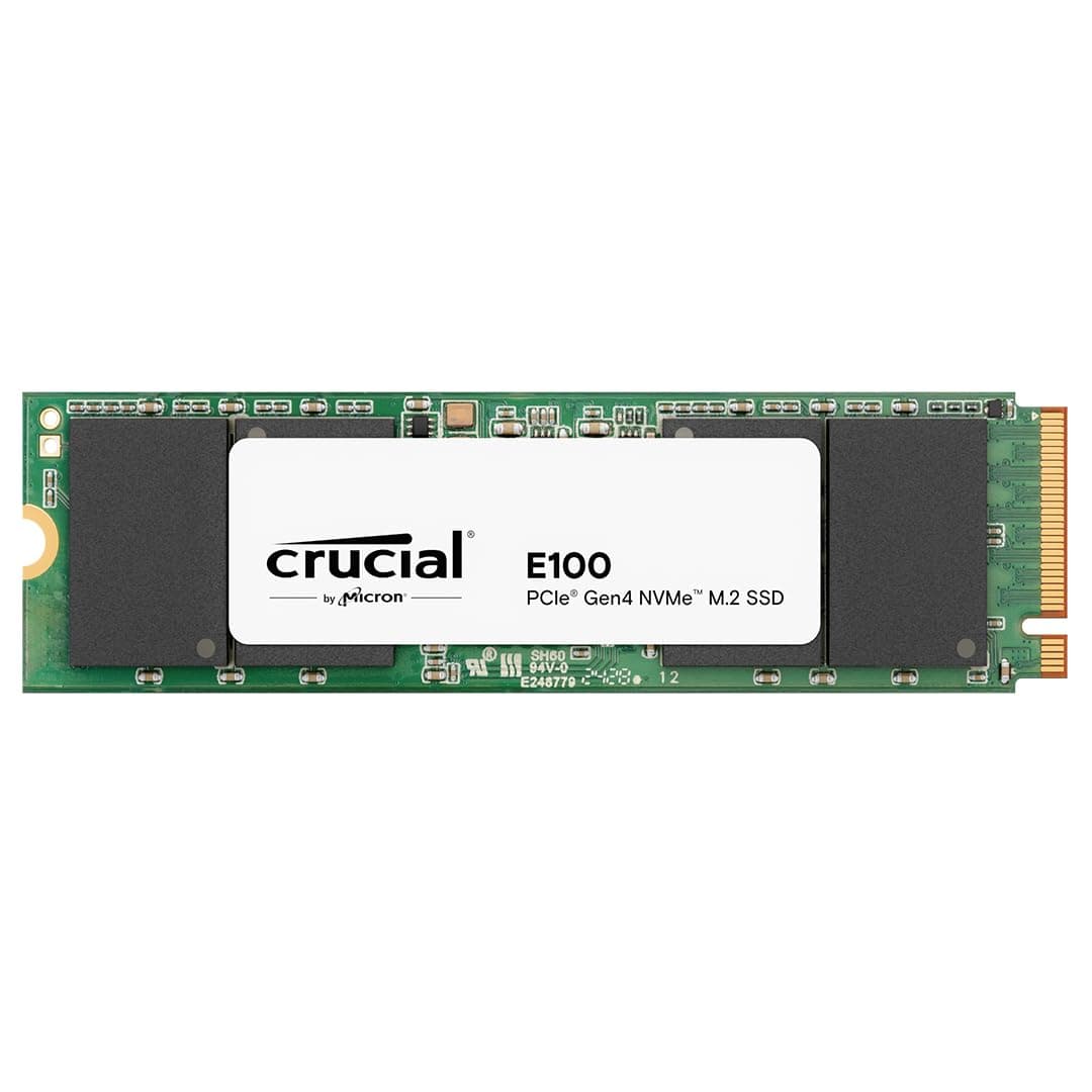 Crucial E100 1TB M.2 PCIe Gen4 NVMe Interne SSD, bis 5.000 MB/s, Laptop und Desktop kompatibel - CT1000E100SSD8