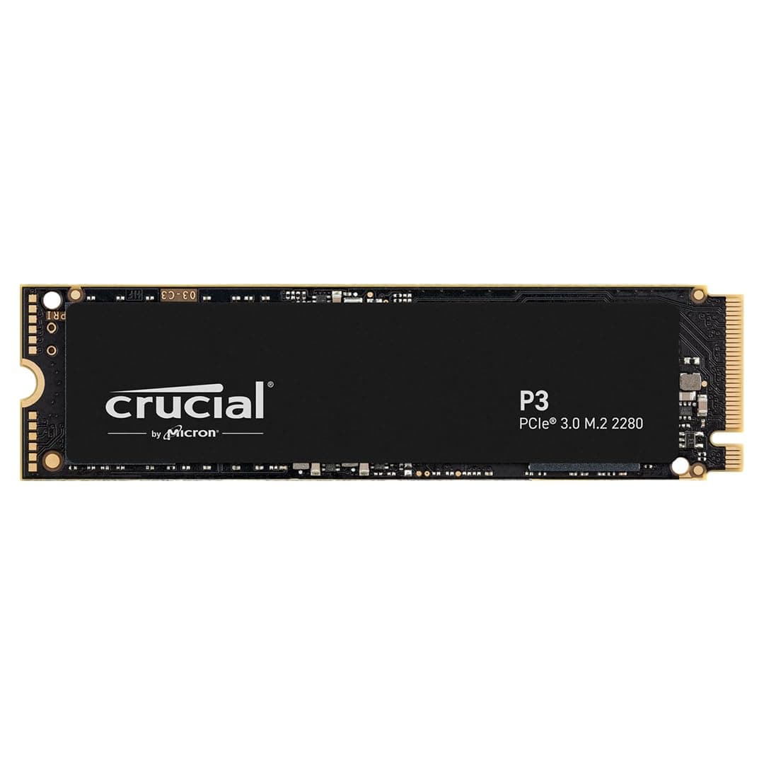 Crucial P3 500GB M.2 PCIe Gen3 NVMe Interne SSD 3D NAND, bis zu 3500MB/s - CT500P3SSD8