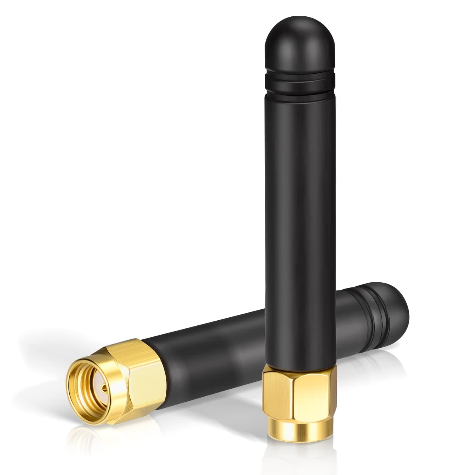 Bingfu Mini WLAN Antenne 2,4 GHz 5 GHz Dualband 2 dBi MIMO-Antenne mit RP-SMA Stecker 2 Stück für WLAN-Router Drahtlose Netzwerkkarte USB-Adapter Sicherheit IP-Kamera Videoüberwachungsmonitor