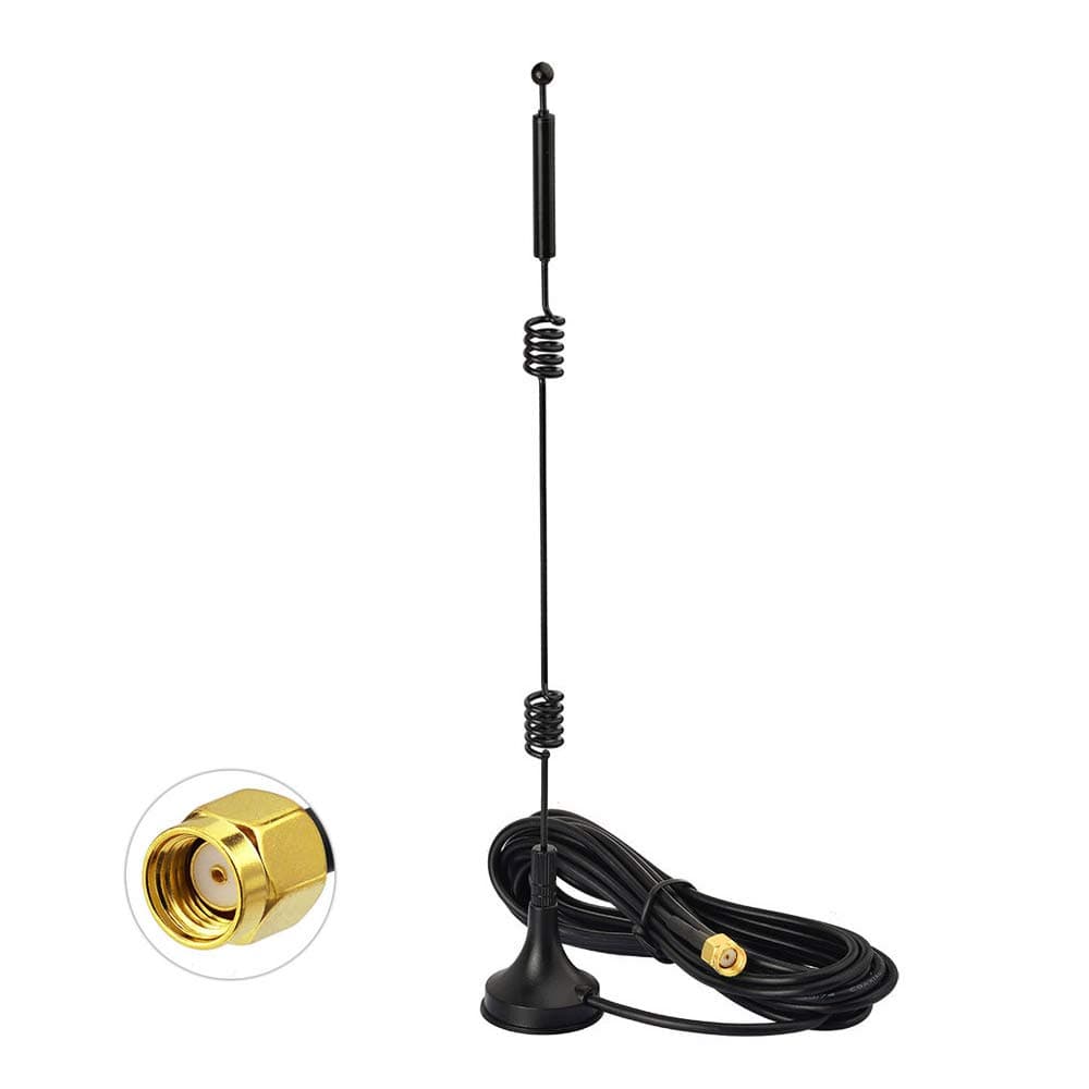 Bingfu WiFi Antenne 2,4 GHz 5 GHz 5,8 GHz 9dBi Magnetfuß mit RP-SMA-Stecker für WiFi-Router Booster Range Extender-Gateway Drahtlose Mini-PCI-Express PCIE-Netzwerkkarte USB-Adapter Überwachungskamera