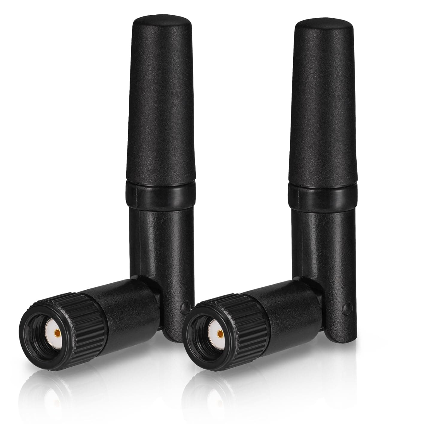 Eightwood Kleine WiFi Antenne Dualband 2.4 GHz 5.8 GHz RP SMA Antenne 2 Stück für PC Desktop Computer PCIe Karte WLAN Router Drahtlose Rückfahrkamera