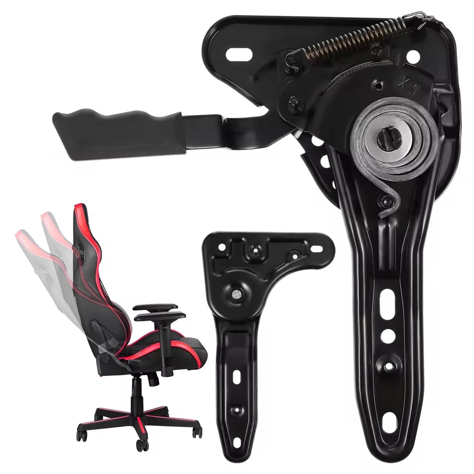 Stuhl Winkelversteller, Gaming Stuhl Schreibtischstuhl Winkelregler, 180-Grad Bürostuhl Computerstuhlversteller, Sitzwinkelversteller Zubehör Ersatz Einstellteil für Spielstühle Ergonomischer Stuhl