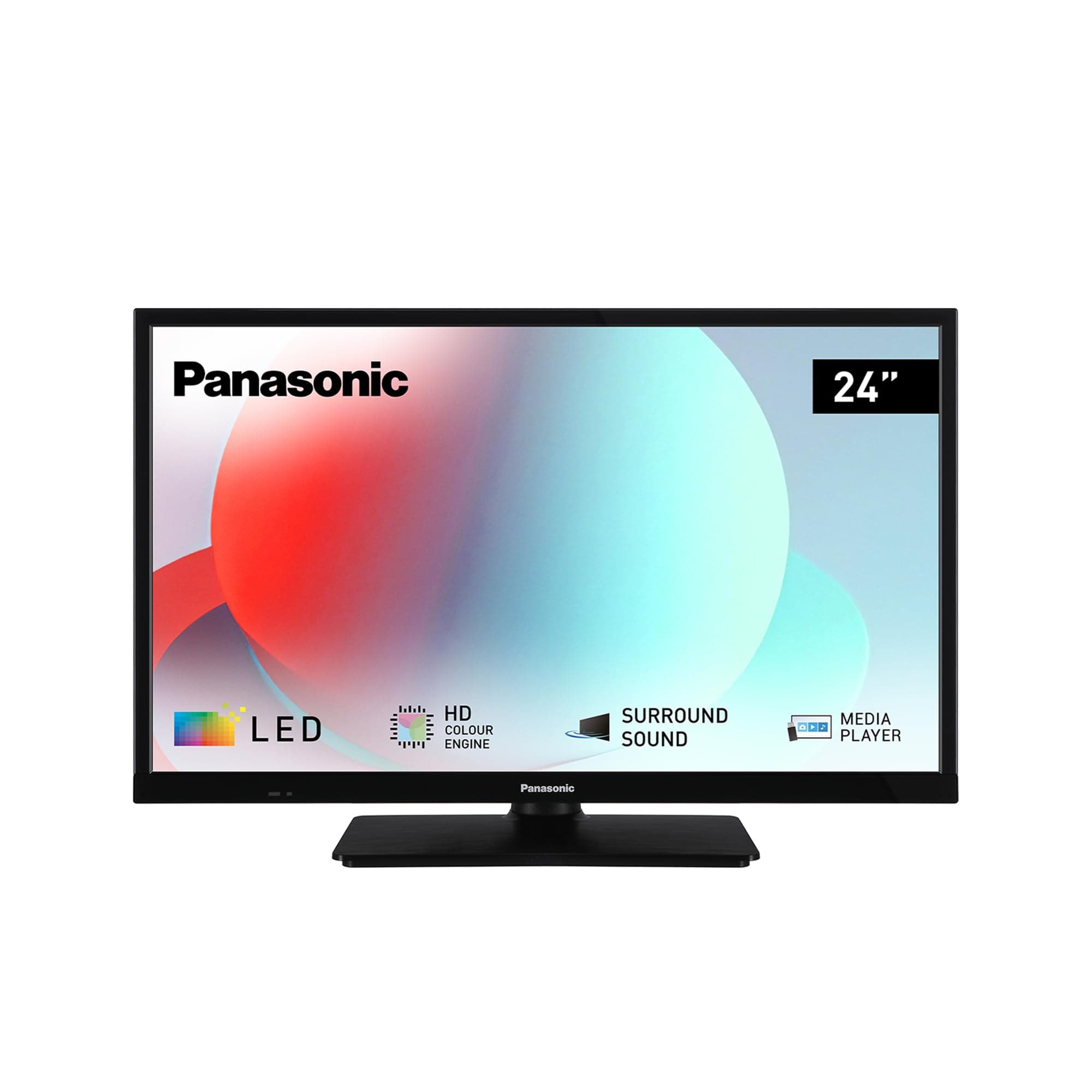 Panasonic TS-24N30AEZ, N30 Serie 24 Zoll HD LED TV, 2024, USB Media Player, hoher Kontrast, HD Triple Tuner, HDMI, Wandmontageoption, dünner Rahmen, für EIN außergewöhnlich visuelles Erlebnis