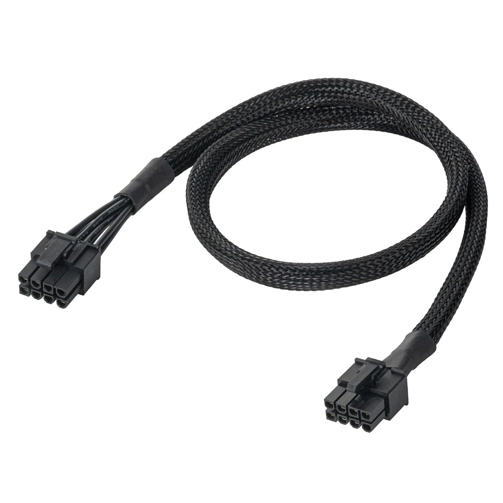 YieJoya PCIE Kabel für Seasonic, PSU 8-Pin Stecker auf Dual PCIe 8-Pin (6+2) Stecker für Seasonic Modular Power Supplies (65cm), nicht für andere Marken von Netzteilen geeignet.