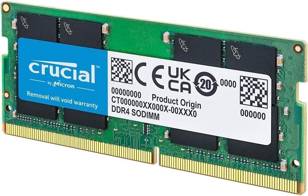 Crucial 8GB DDR4 3200MHz SO-DIMM Notebook RAM – CT8G4SFRA32A – Laptop Arbeitsspeicher 260 Pin – PC4-25600 Speicher Upgrade für Notebooks & Mini-PCs 10 Jahre Garantie