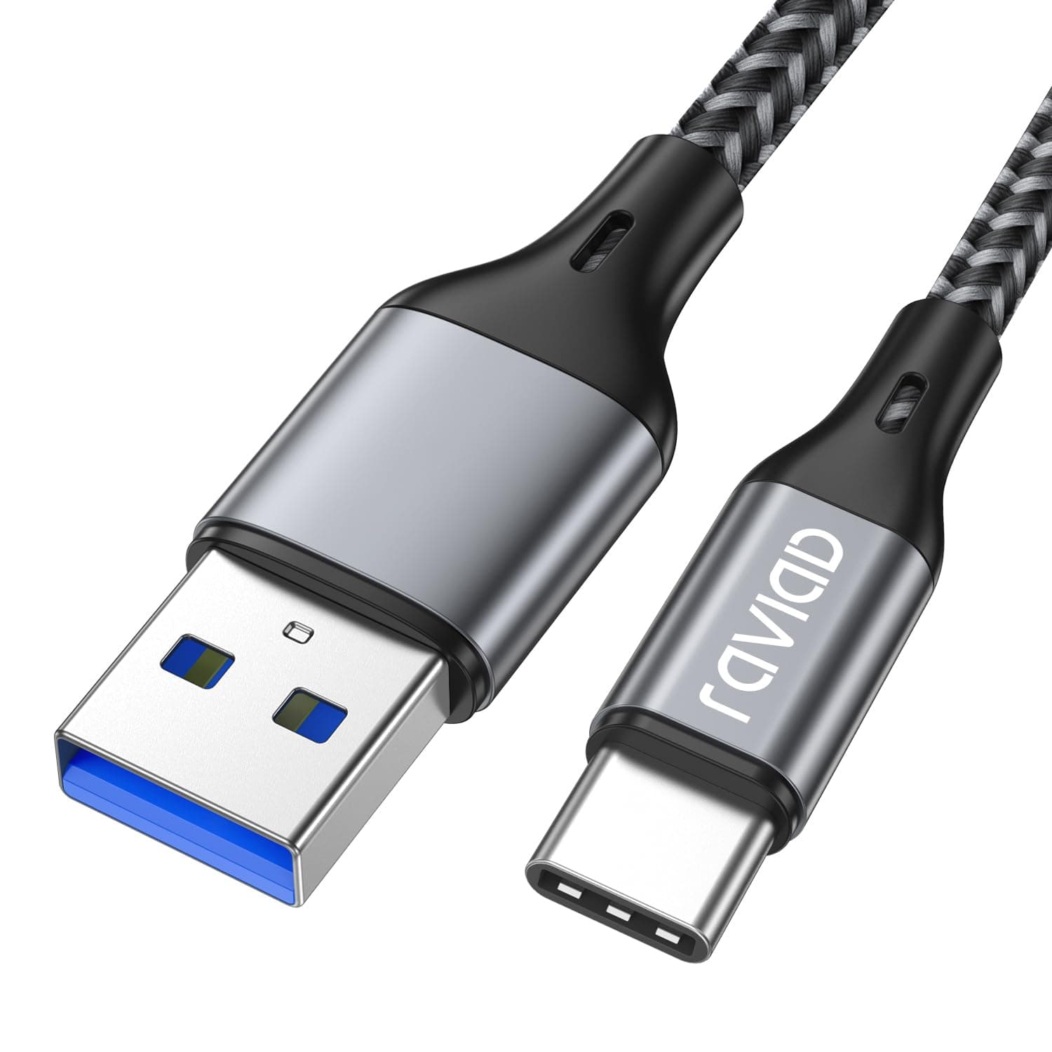 RAVIAD USB C Kabel 1M, USB C Ladekabel, USB 3.0 & QC 3.0 Schnellladekabel USB C Ladekabel, Datenkabel USB-C Kompatibel für iPhone 17 16 15 Pro Max, Samsung Galaxy S24 S23 S22 S21 Note 10, Huawei P60