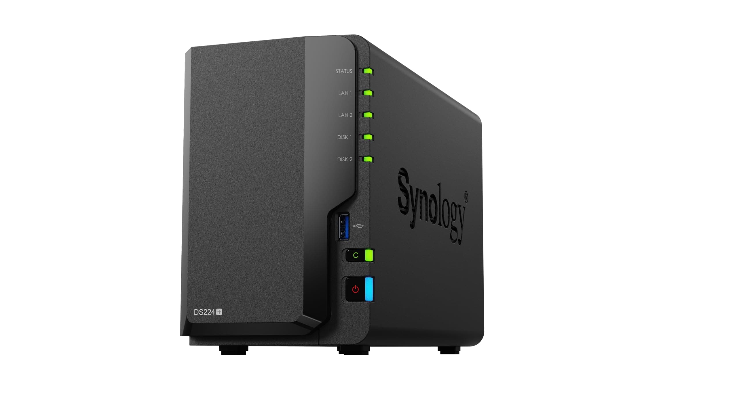 Synology DiskStation DS224+ Netzwerkspeicherlaufwerk (Schwarz)