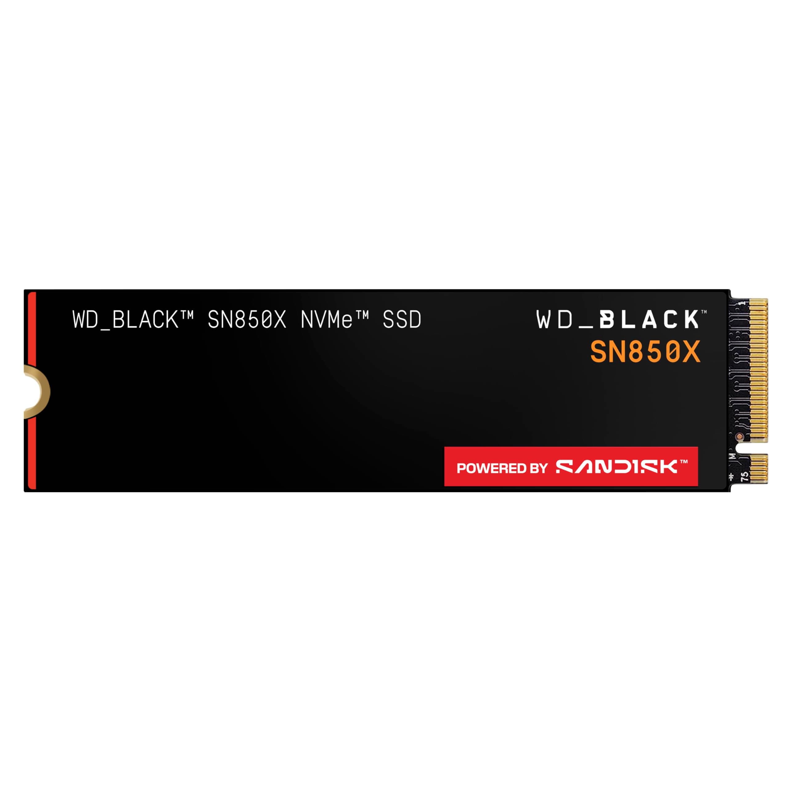 WD_BLACK SN850X NVMe SSD 4 TB interne SSD (Gaming Speicher, PCIe Gen4-Technologie, Lesen 7.300 MB/s, Schreiben 6.600 MB/s) Schwarz