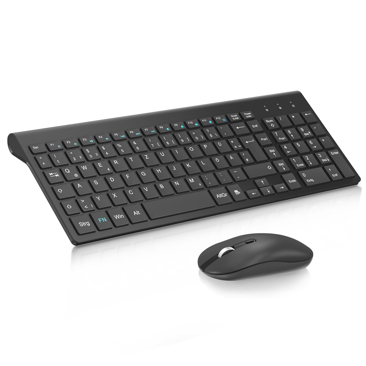 EasyTyping Tastatur - Tippen Sie mit Leichtigkeit und verdoppeln Sie Ihre Effizienz! Cimetech KF10 Kabellose Tastatur mit High-End-Laptop Tastatur Technologie, von Tippschwierigkeiten verabschieden