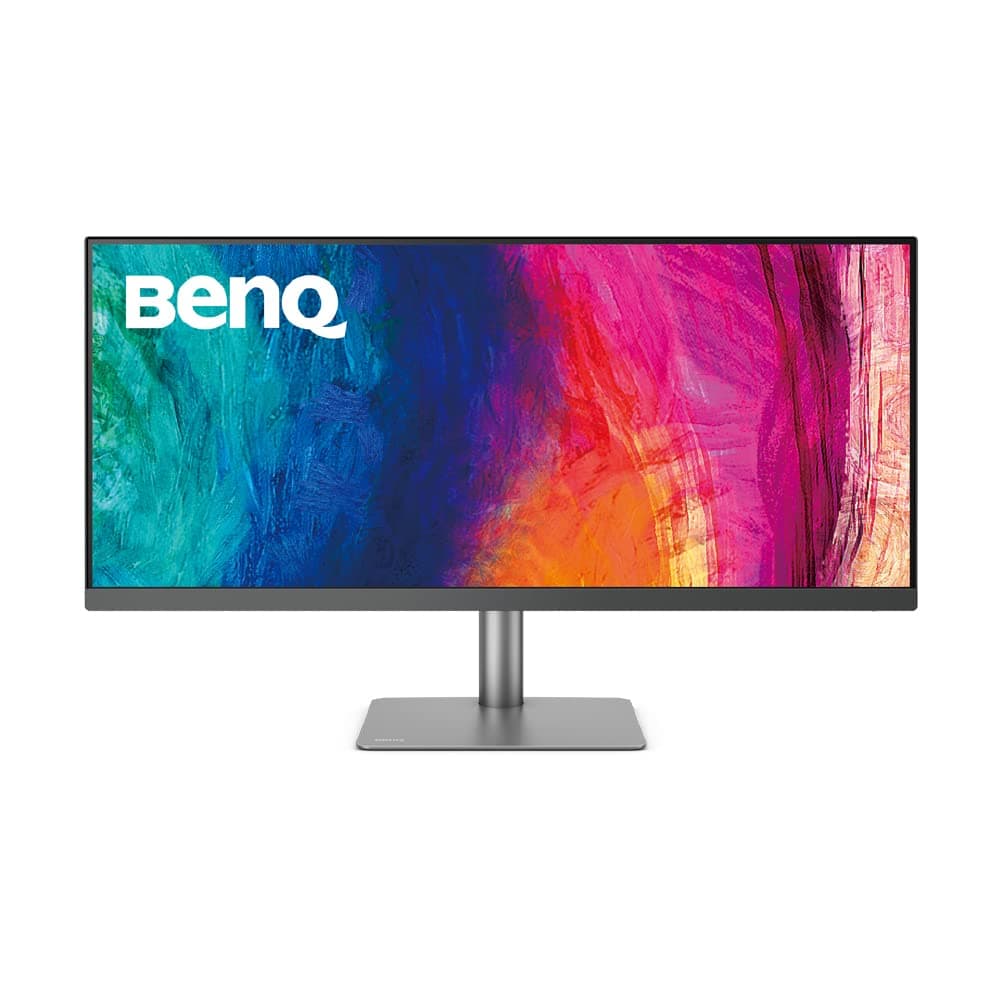 BenQ PD3420Q UltraWide Designer Monitor (AQCOLOR Technologie, 34 Zoll, 1440P WQHD, IPS, P3-Farbraum, USB-C Laden, DP / HDMI, KVM, Hardware kalibriert, HDR 400, Höhenverstellbar), MacBook kompatibel
