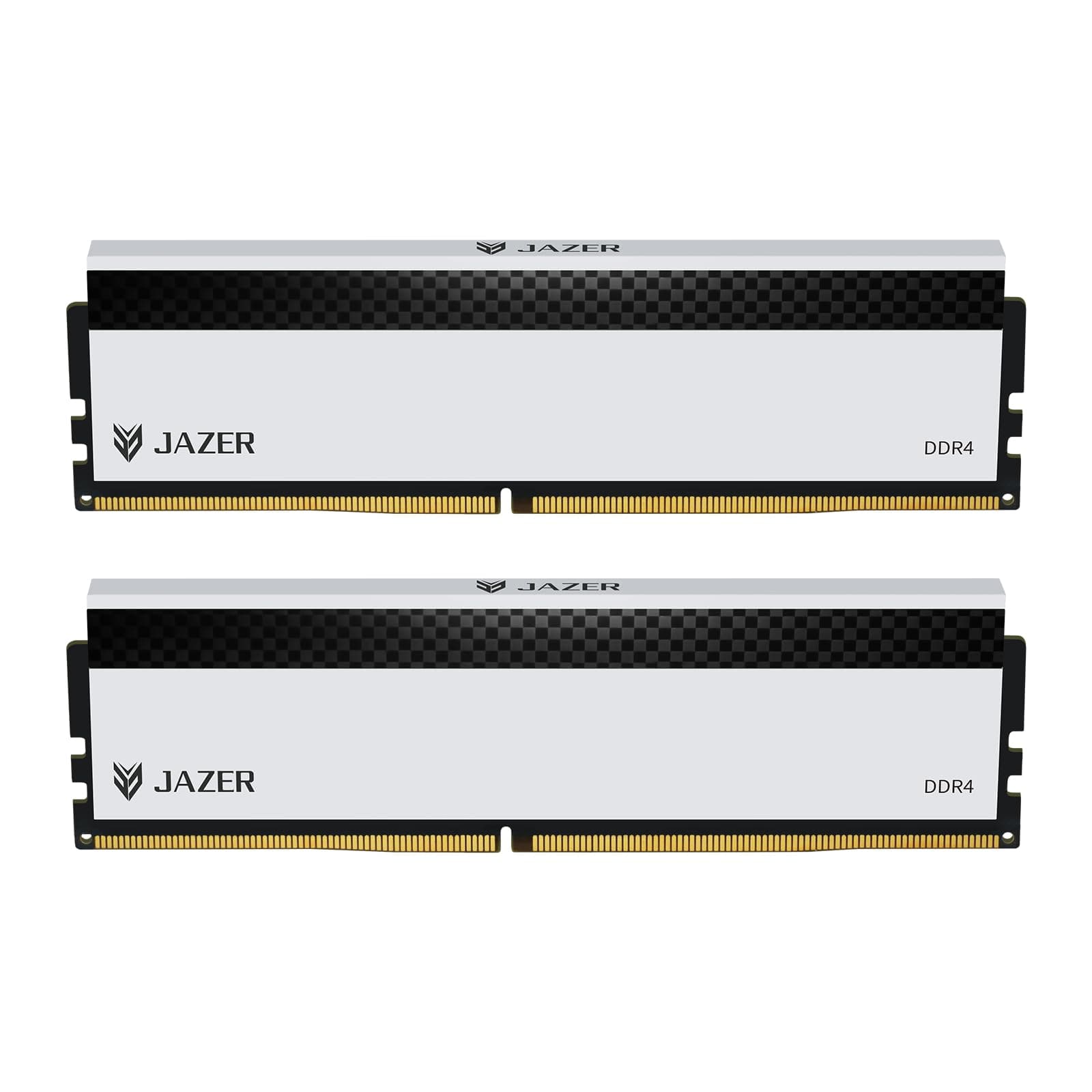 JAZER DDR4 RAM 32GB (2x16GB) 3200MHz CL18, XMP 2.0 Übertaktung, 1.35V UDIMM Desktop Speicher, Hochleistungs-Gaming Arbeitsspeicher - Weiß