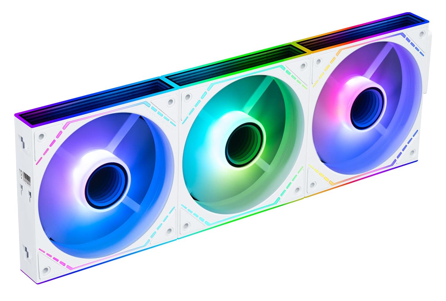 THERMALRIGHT TL-M12QW-S X3 120mm PC Gehäuselüfter, 2000U/min Hohe Luftzirkulation, ARGB Daisy-Chain, Infinity-Mirror-Licht, 3 Stück
